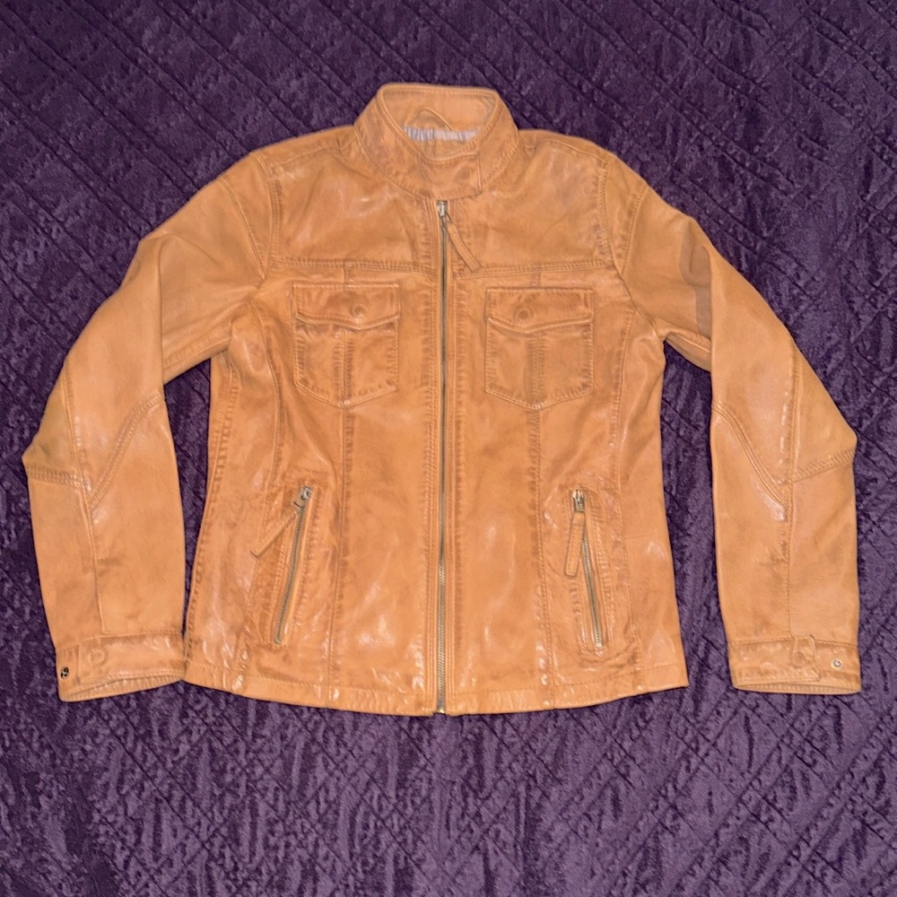 Carbon2Cobalt Genuine Lamb Leather Jacket
